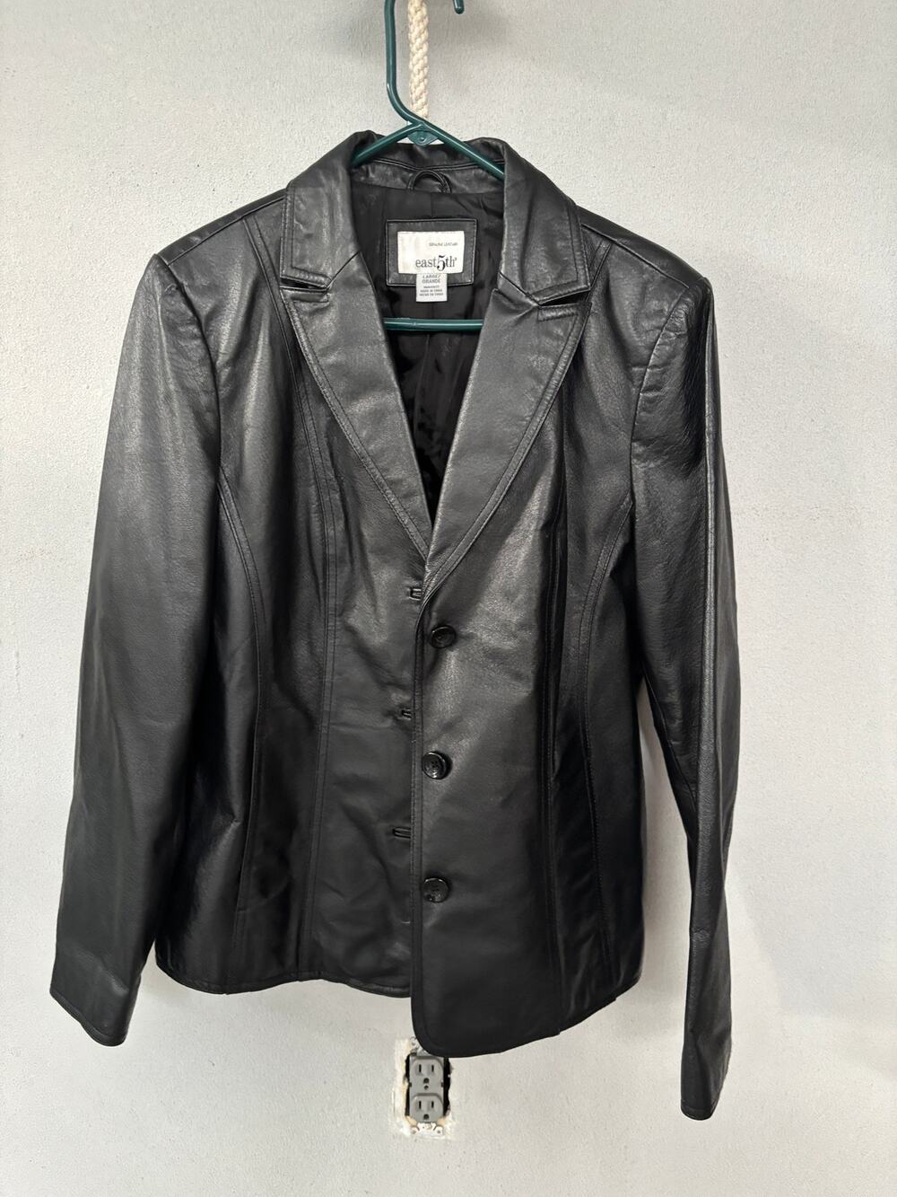 Genuine Leather Jacket East 5th Size Large Y2K 90s Matrix Core Whimsygoth